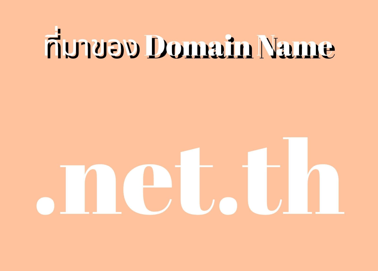 ที่มาของโดเมนเนม (Domain Name) .net.th
