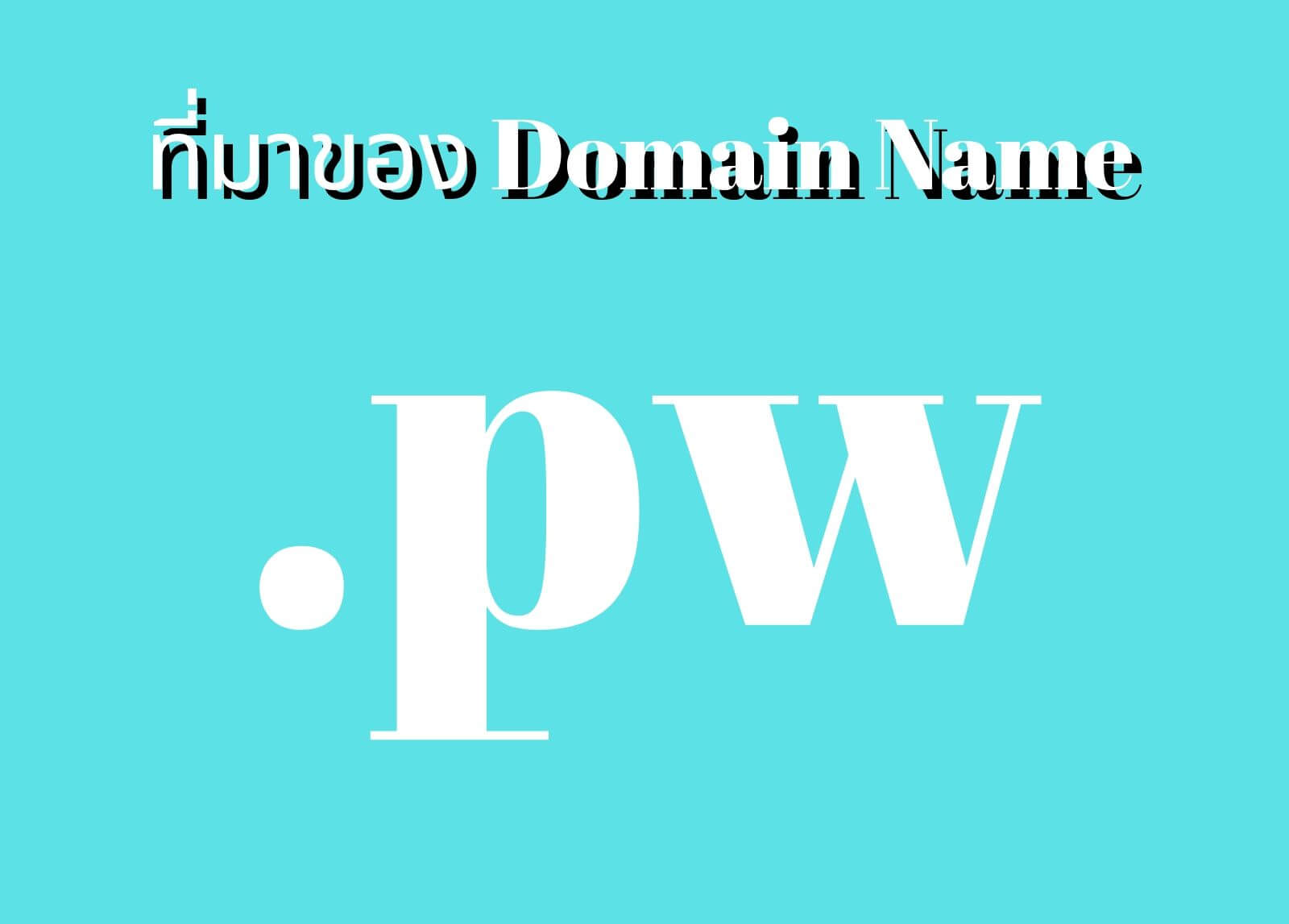 ที่มาของโดเมนเนม (Domain Name) .pw
