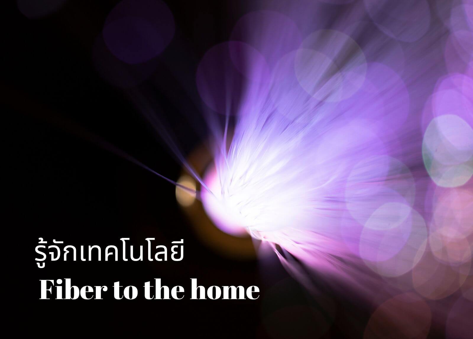 รู้จักเทคโนโลยี Fiber to the home (FTTH)
